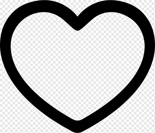 Сердце вектор контур