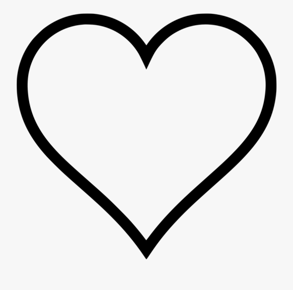 Сердце черно белое