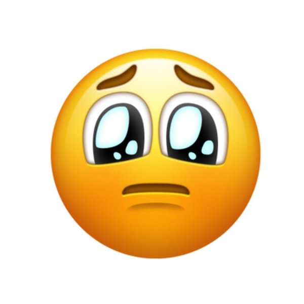 Смайлик с грустными глазами