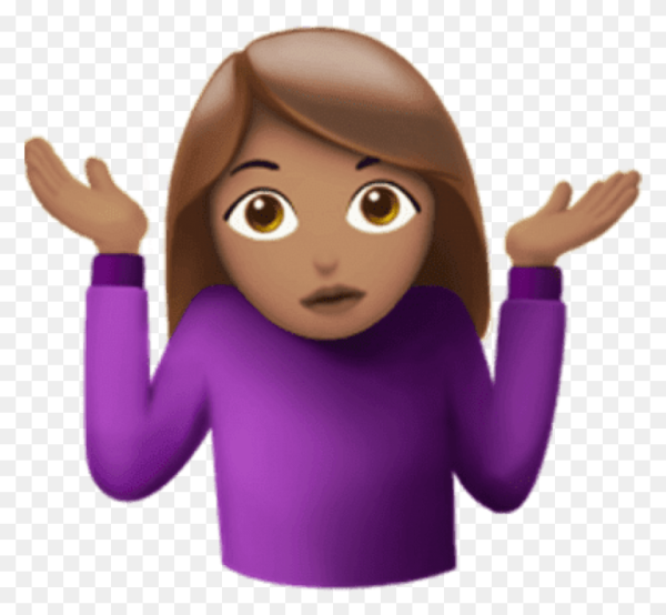 Смайлик пожимающий плечами