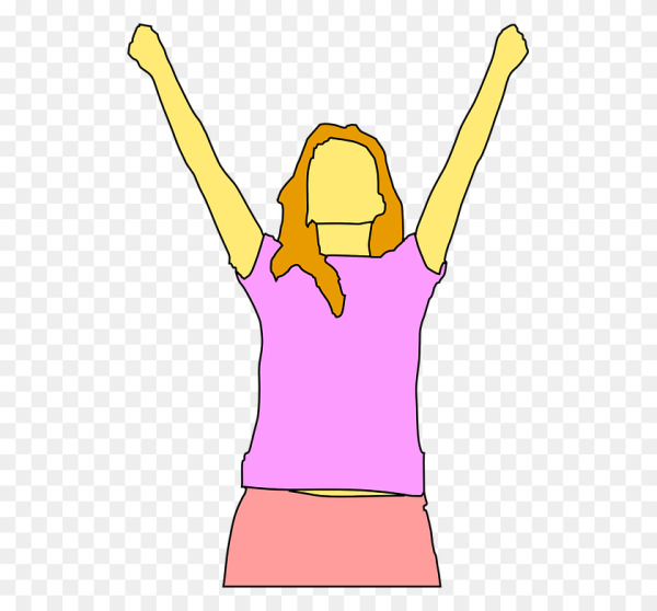 Поднятая рука клипарт