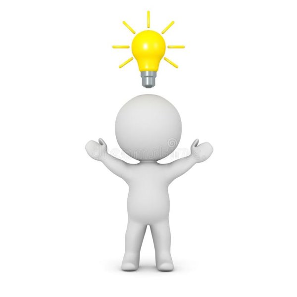 Человечек с лампочкой