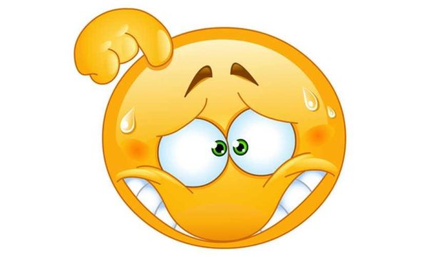 Смайлик неловко