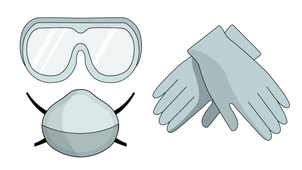 Человек в мед маске вектор