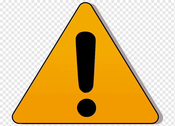 Дорожный знак желтый треугольник