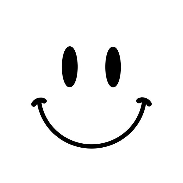 Смайл черно белый улыбка