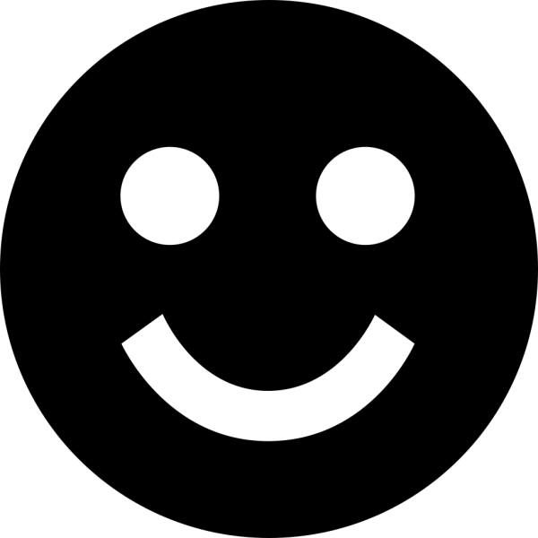 Черный смайлик