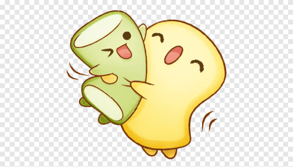 Смайлы обнимаются