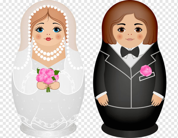 Матрешка на прозрачном фоне