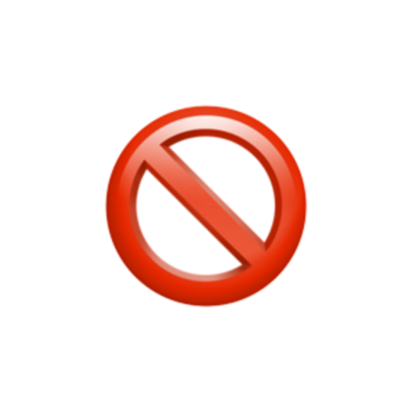 Красный знак запрета