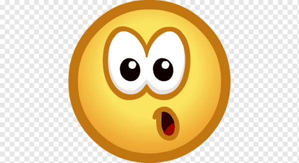 Смайл удивление на прозрачном фоне