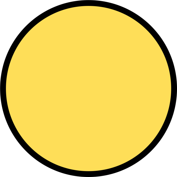 Эмодзи желтый круг