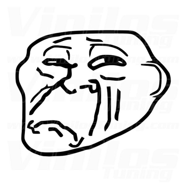 Грустное лицо тролля