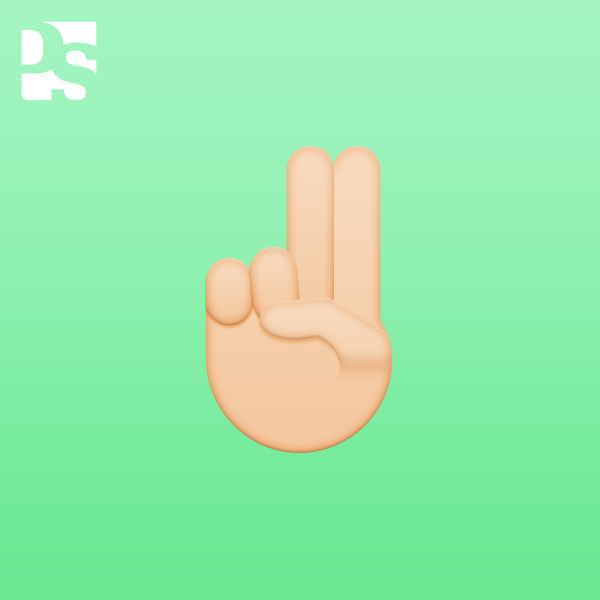 Эмодзи два пальца