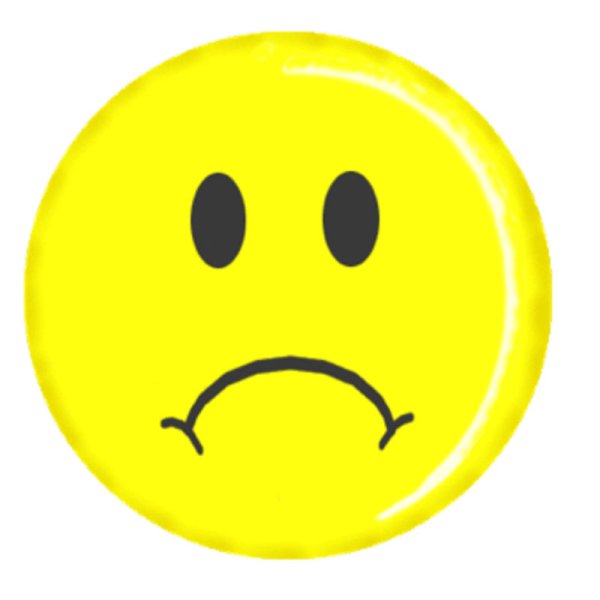 Грустный и веселый смайлик
