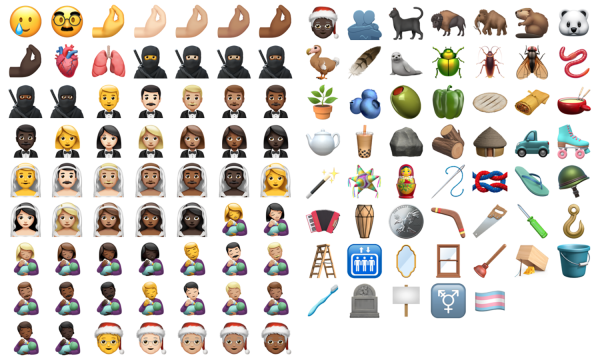 Новые эмодзи в IOS 14.2