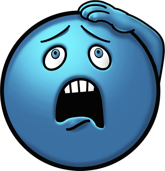 Испуганный смайлик