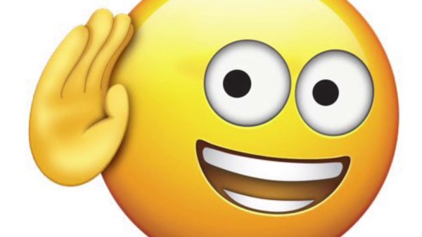 Слушающий смайлик