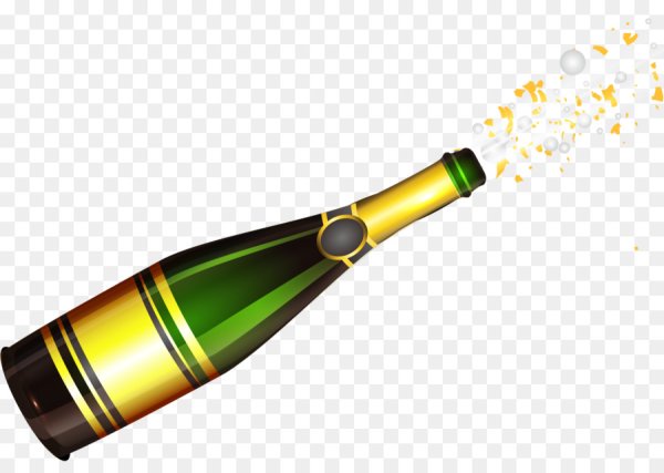 Смайл бутылка шампанского
