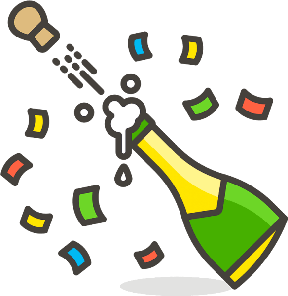 Стикер шампанское