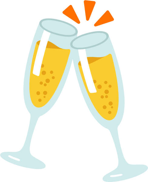 Смайлик шампанское