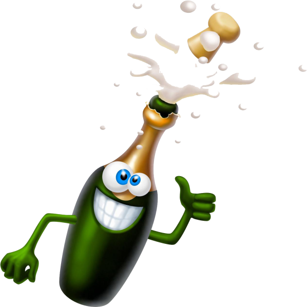 Шампанское мультяшное