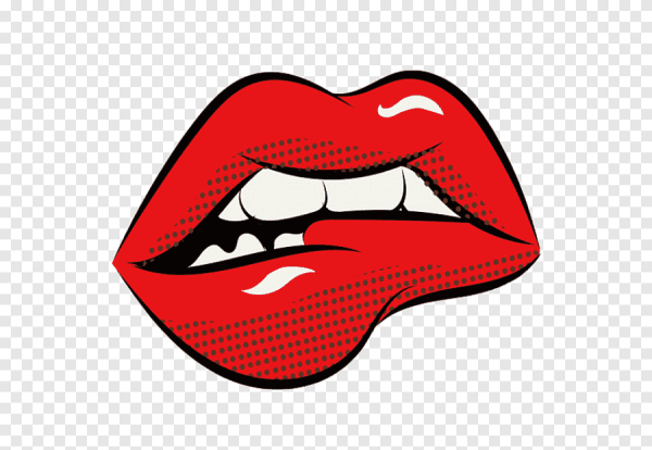 Губы в стиле поп арт