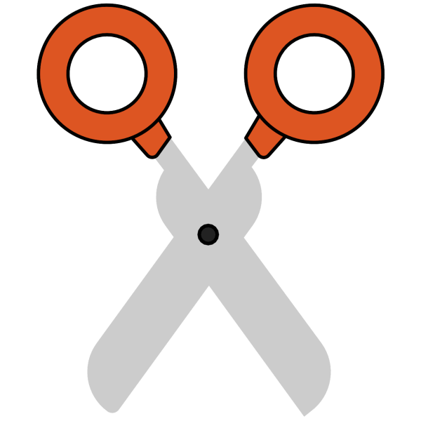 Emoji с ножницами