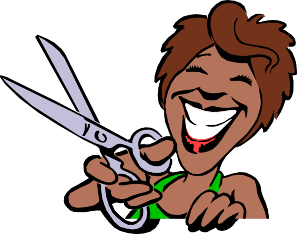 Наклейка ножницы