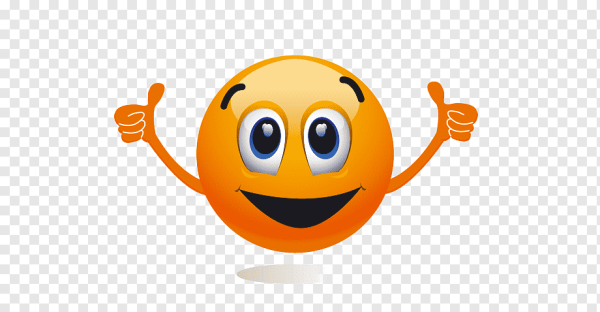 Смайлик на оранжевом фоне