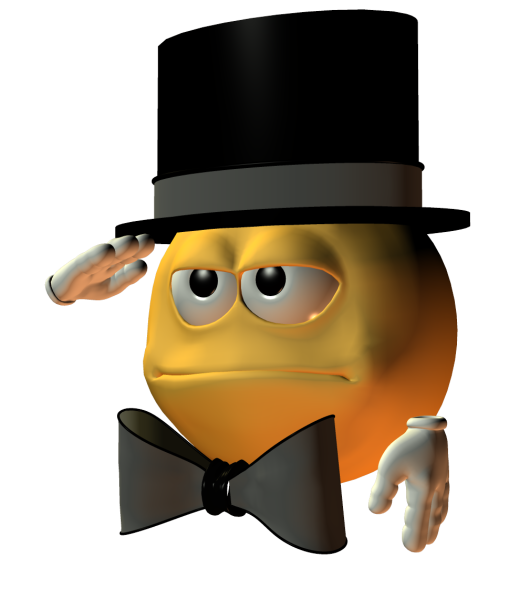 Смайлик джентльмен