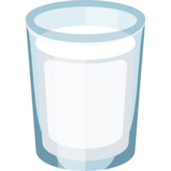 Стакан молока мультяшный