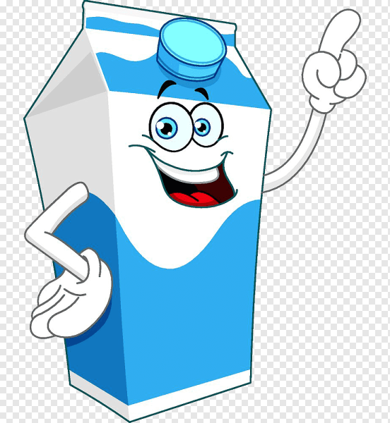 Пакет молока мультяшный