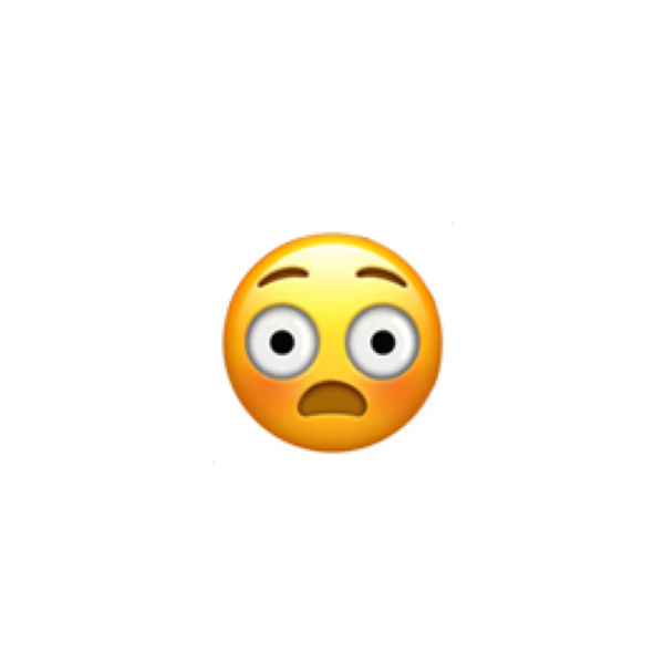 Удивлённый смайлик айфон