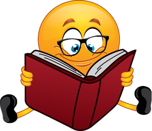 Смайлик с книжкой