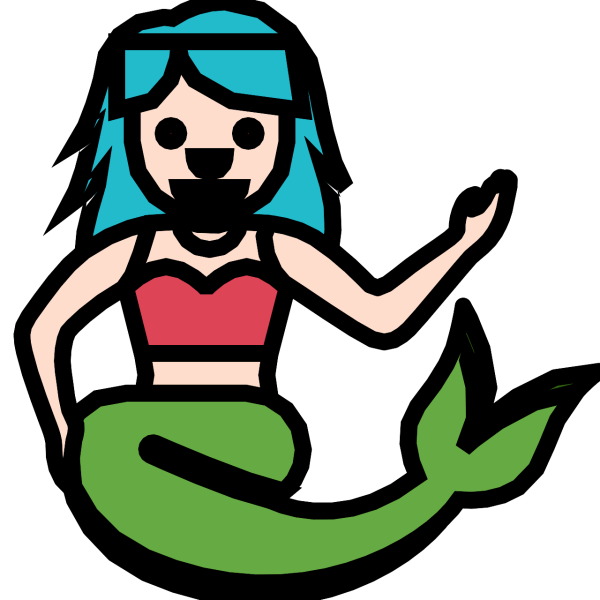 Русалка мультяшная для детей