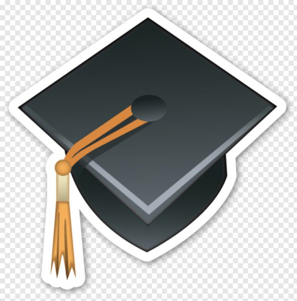 Эмодзи учеба на прозрачном фоне