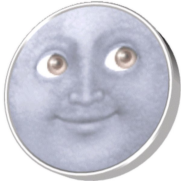 Смайлик черная Луна