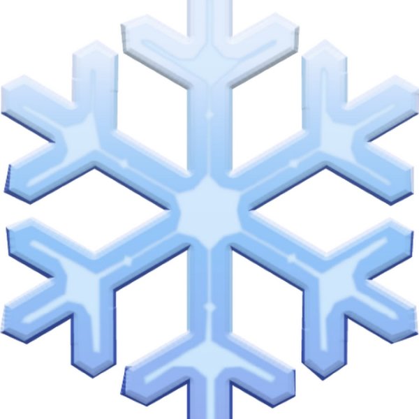 Смайлики эмодзи Снежинка