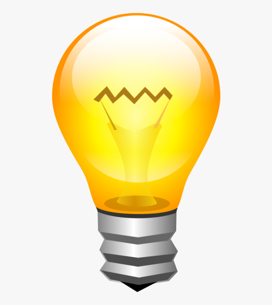 Лампочка без фона