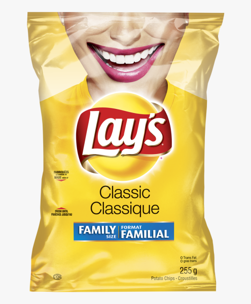 Пачка чипсов lays