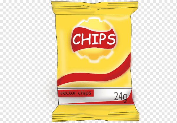 Мультяшная пачка чипсов