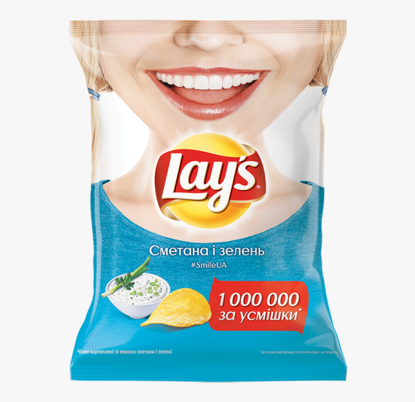 Пачка Лейс с улыбкой