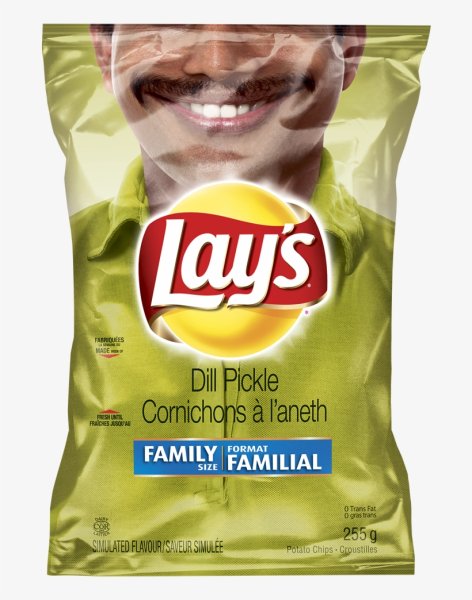 Чипсы с лицом