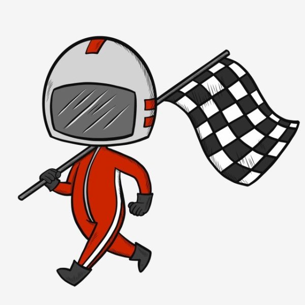 Автогонщик мультяшный