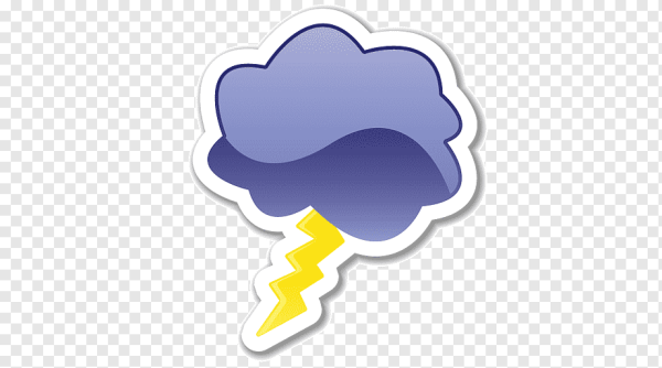 Тучка с молнией