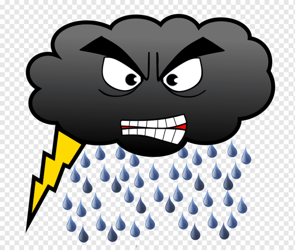 Тучка с молнией