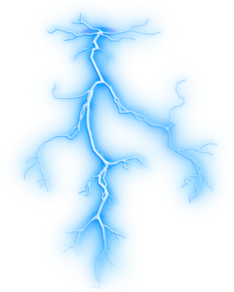Молния без фона