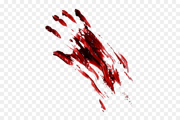 Кровавая полоса на прозрачном фоне