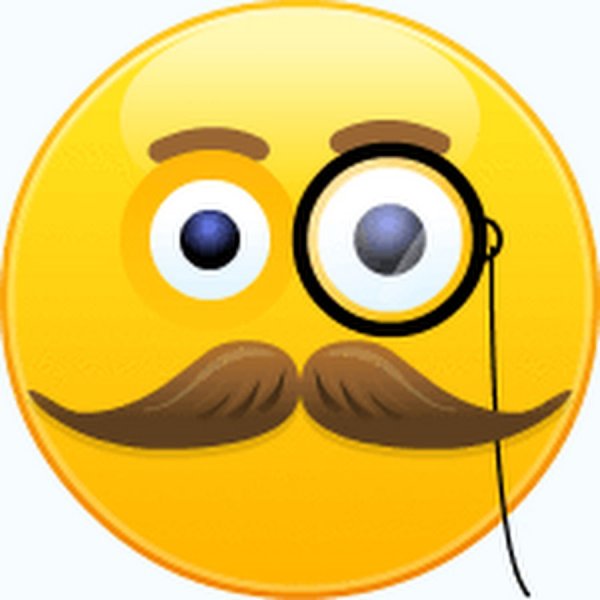 Смайлик с усами